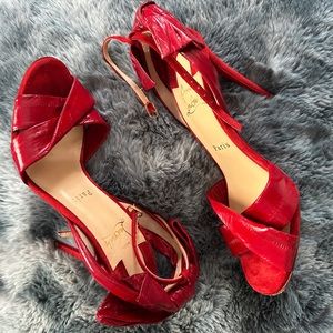 Christian Louboutin eel skin stiletto 37.5